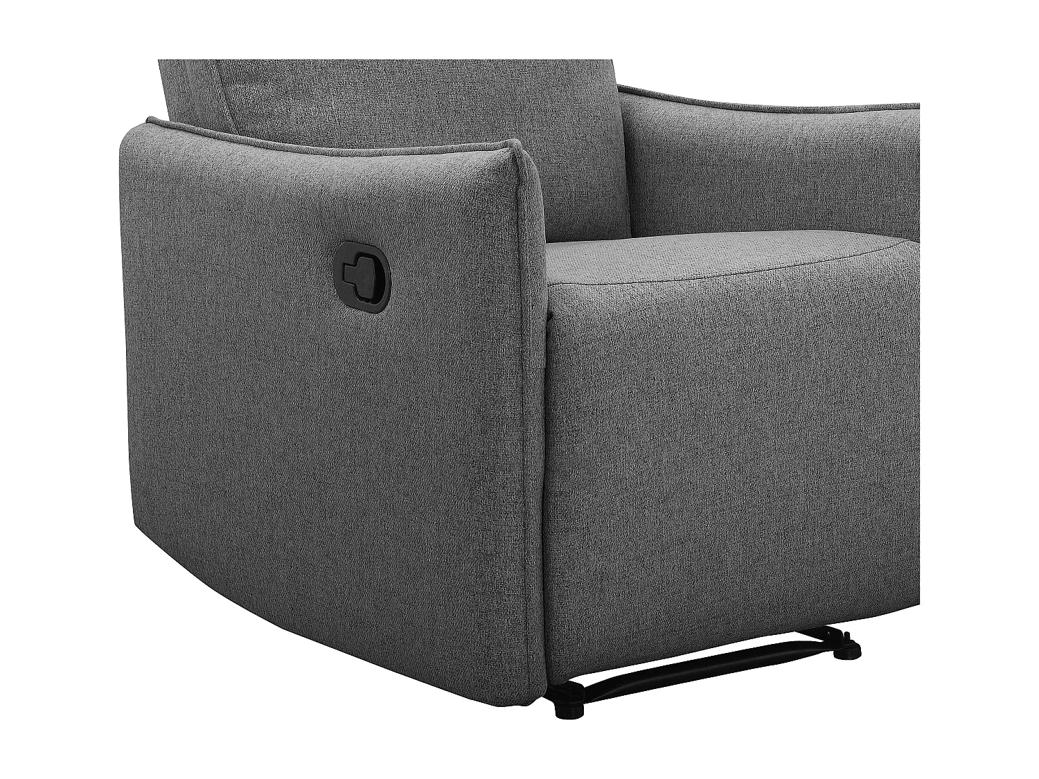 Lugo | Fauteuil inclinable à fonction manuelle en tissu anthracite