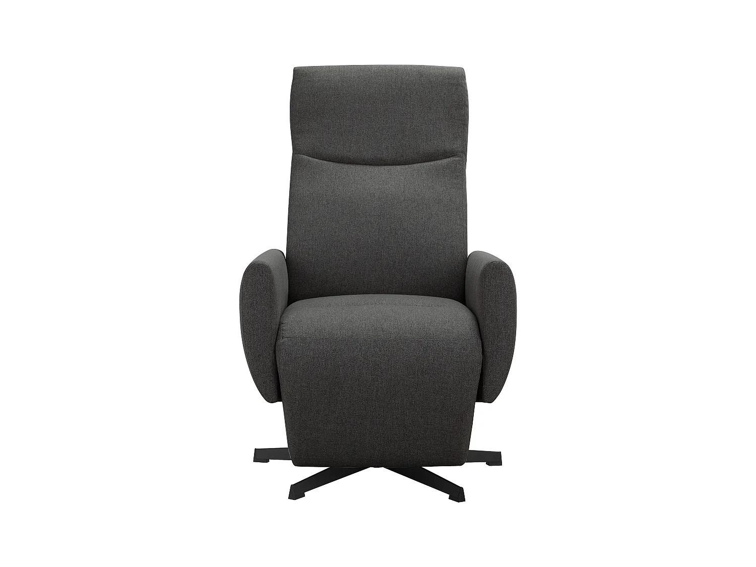Kilvo | Relaxfauteuil met handmatige en draaifunctie in antraciet stof