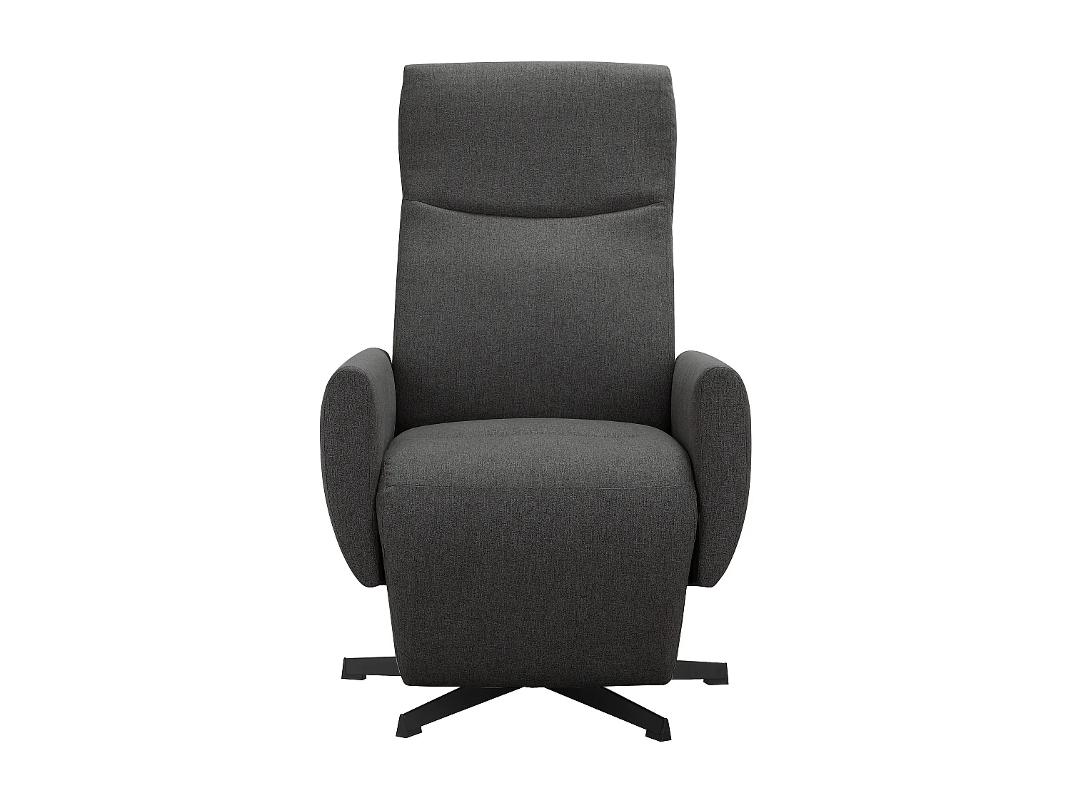 Kilvo | Fauteuil inclinable avec fonction manuelle et pivotante en tissu anthracite