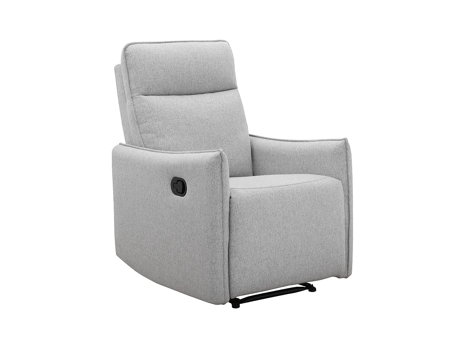 Lugo | Relaxfauteuil met handmatige functie in stof lichtgrijs