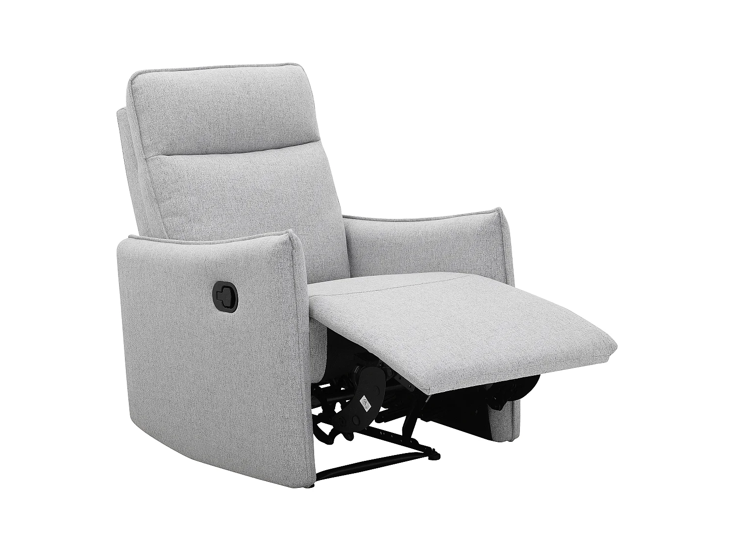 Lugo | Relaxfauteuil met handmatige functie in stof lichtgrijs