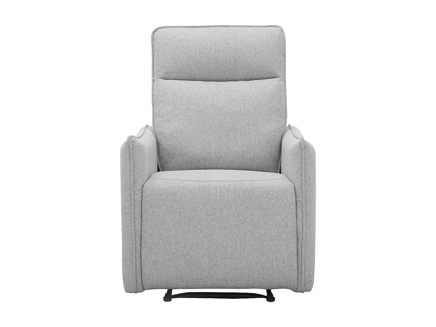 Lugo | Fauteuil inclinable à fonction manuelle en tissu gris clair