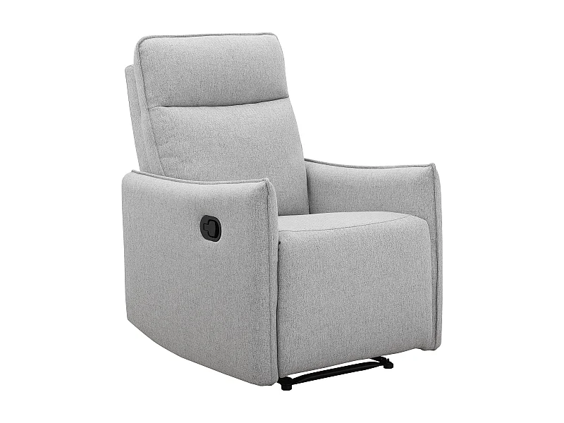 Lugo | Relaxfauteuil met handmatige functie in stof lichtgrijs