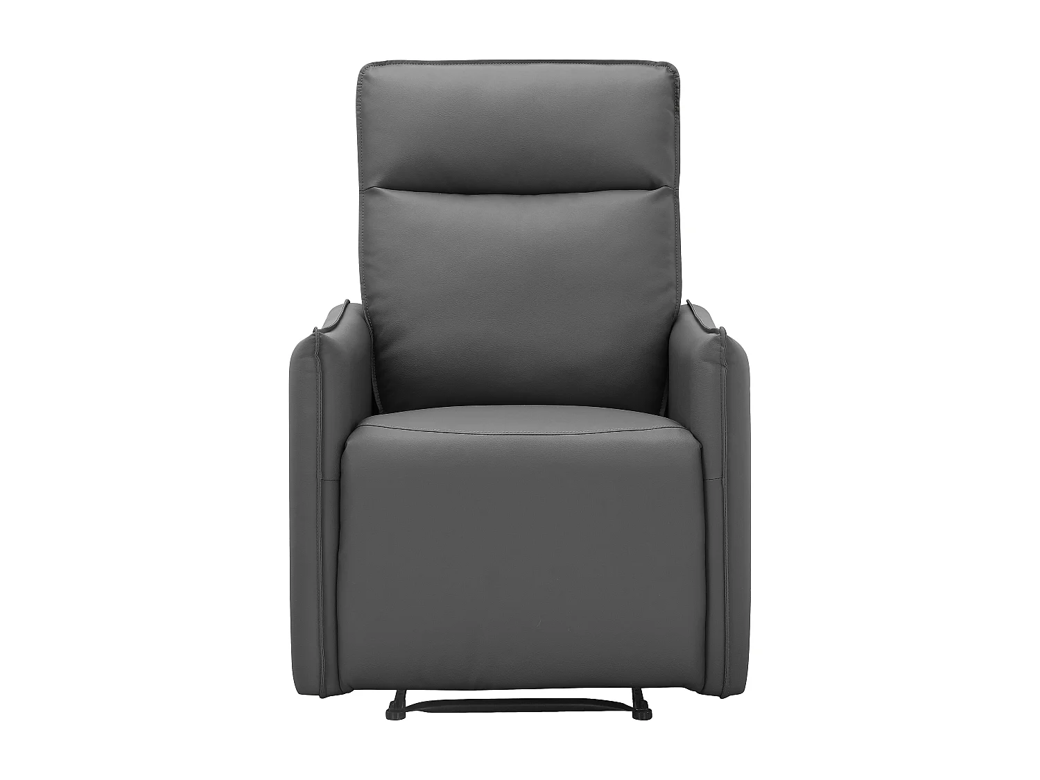 Lugo | Relaxfauteuil met handmatige functie in PU grijs
