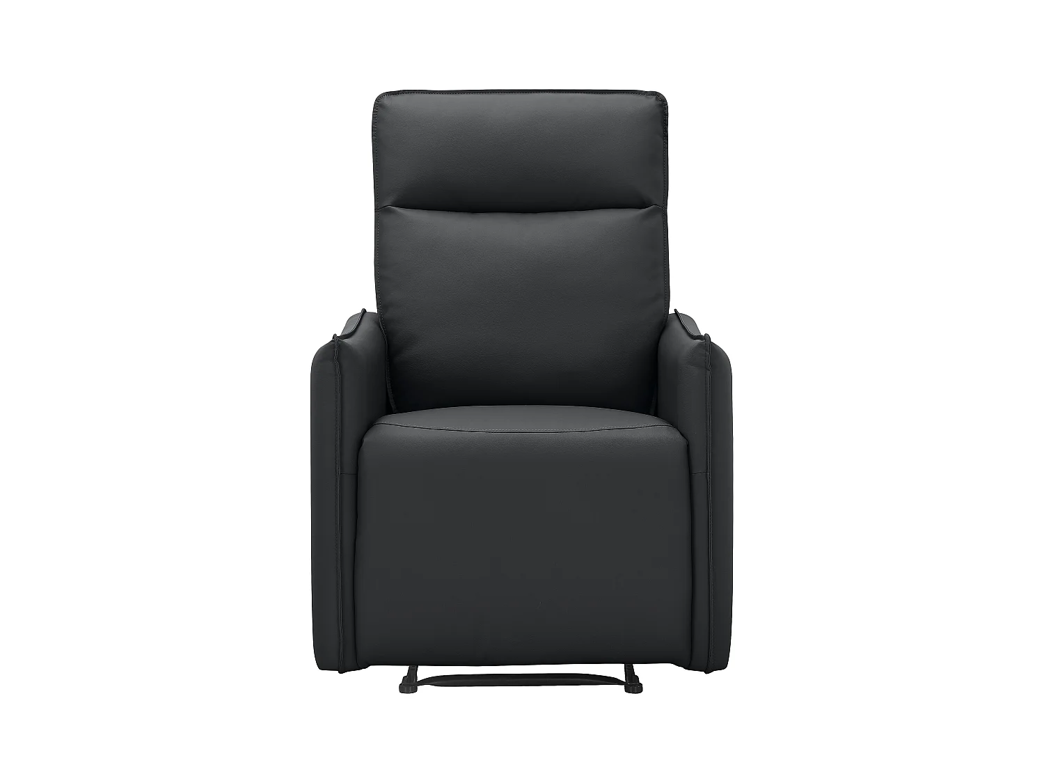 Lugo | Relaxfauteuil met handmatige functie in PU zwart