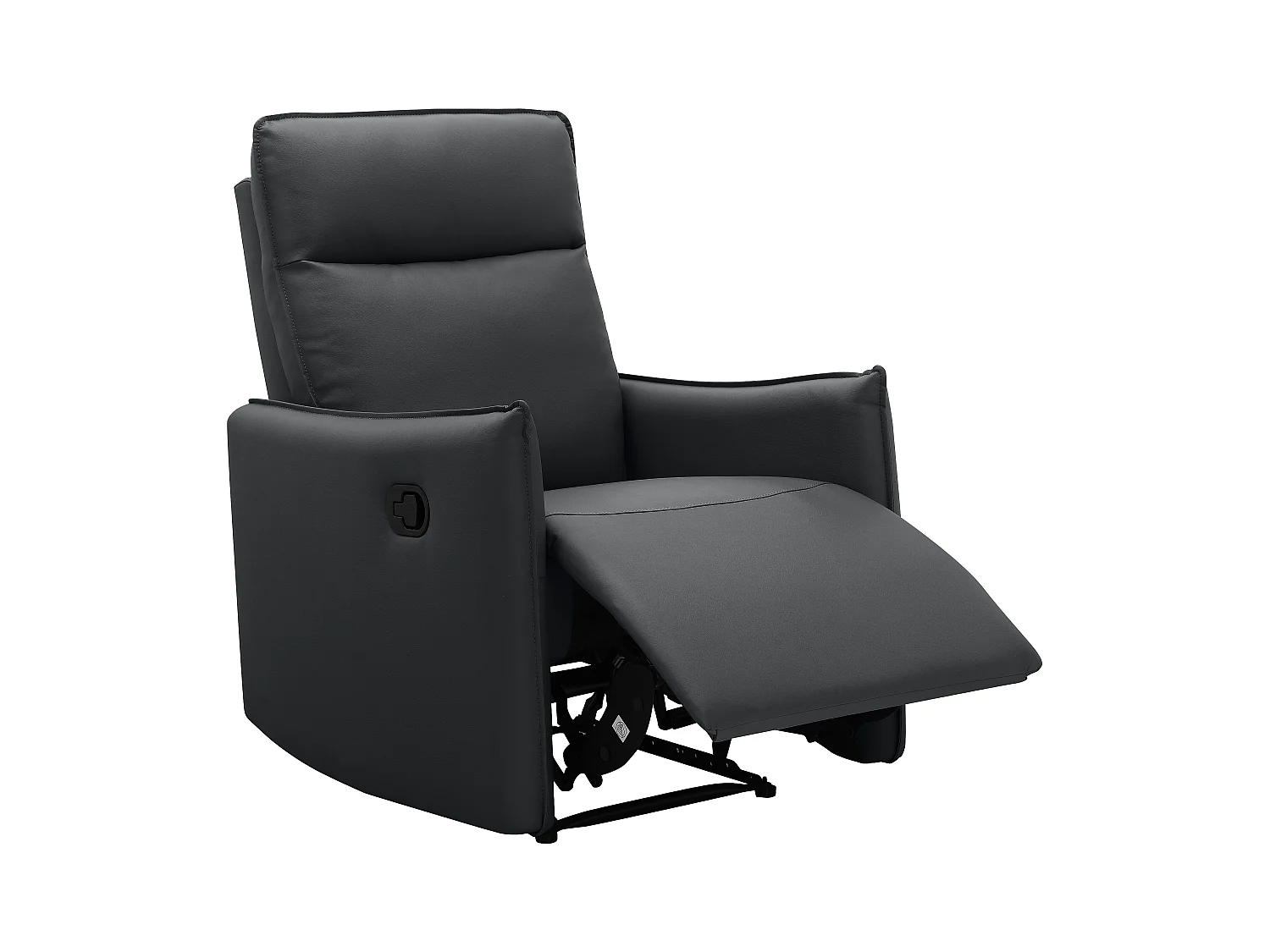Lugo | Relaxfauteuil met handmatige functie in PU zwart