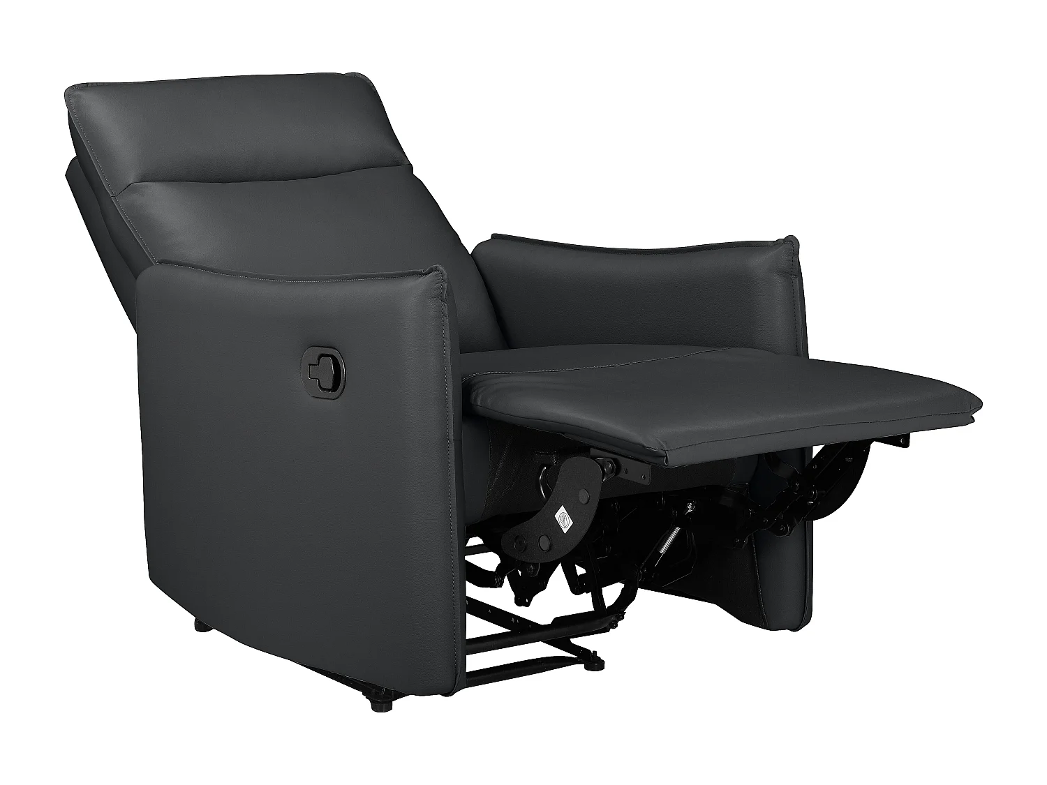 Lugo | Fauteuil inclinable avec fonction manuelle en PU noir