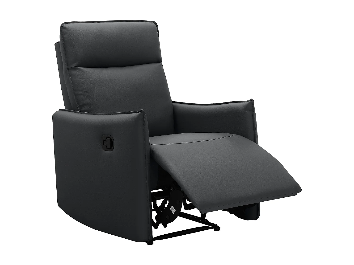 Lugo | Fauteuil inclinable avec fonction manuelle en PU noir