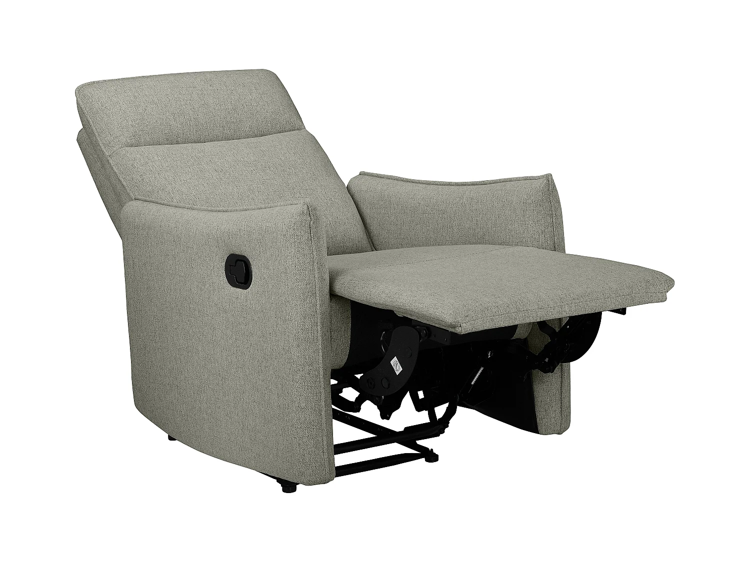 Lugo | Poltrona reclinabile con funzione manuale in tessuto verde