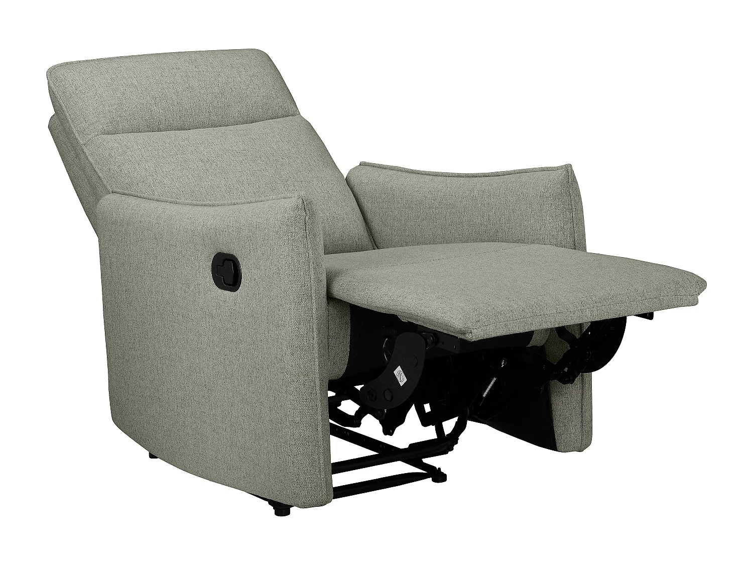 Lugo | Relaxfauteuil met handmatige functie in stof groen