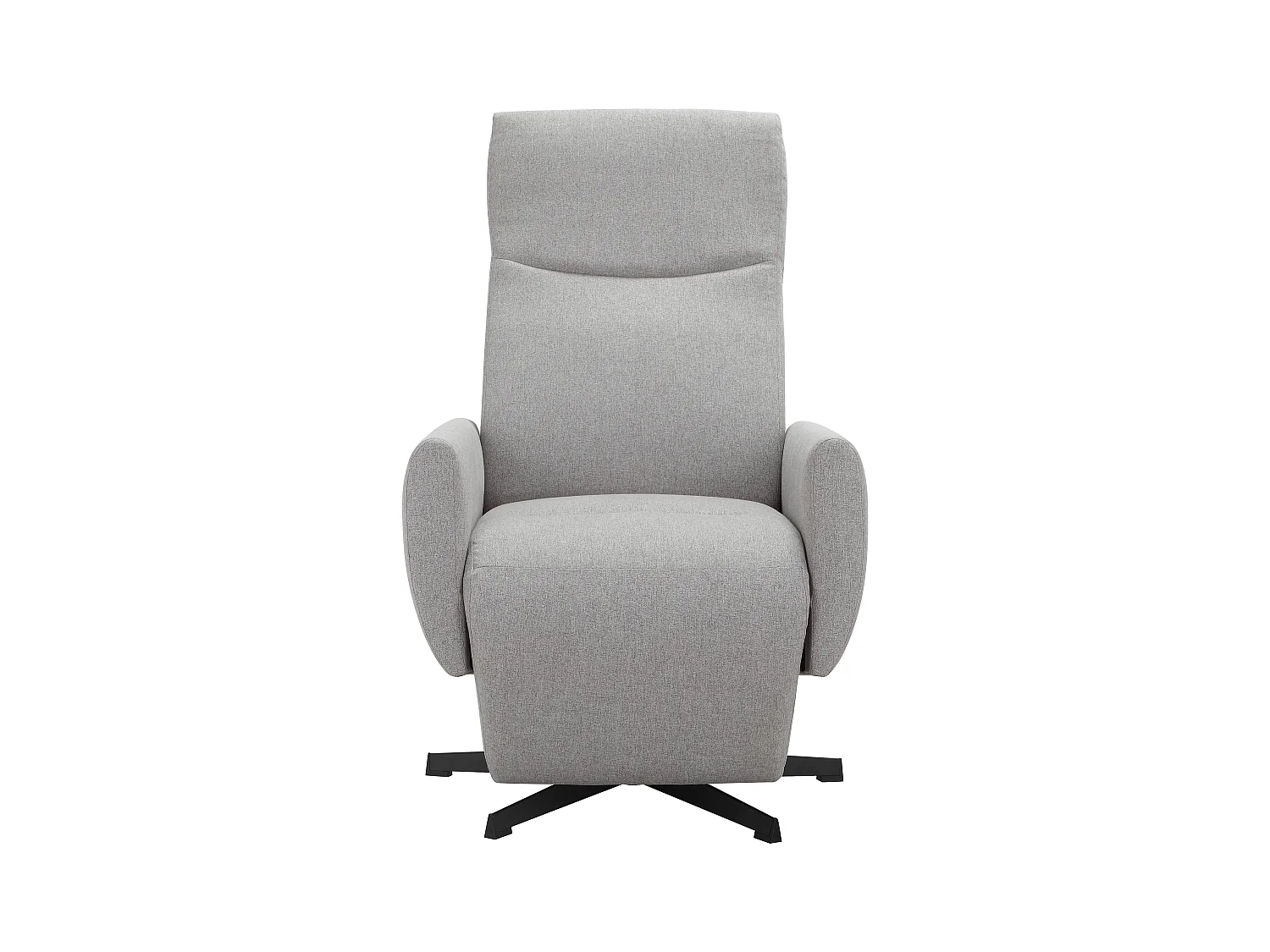 Kilvo | Poltrona Reclinabile con Funzione Manuale e Girevole in Tessuto Grigio