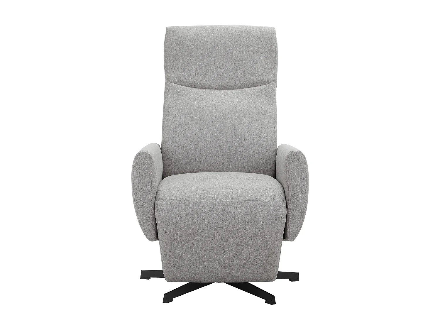 Jerry | Chaise longue avec tabouret en tissu gris