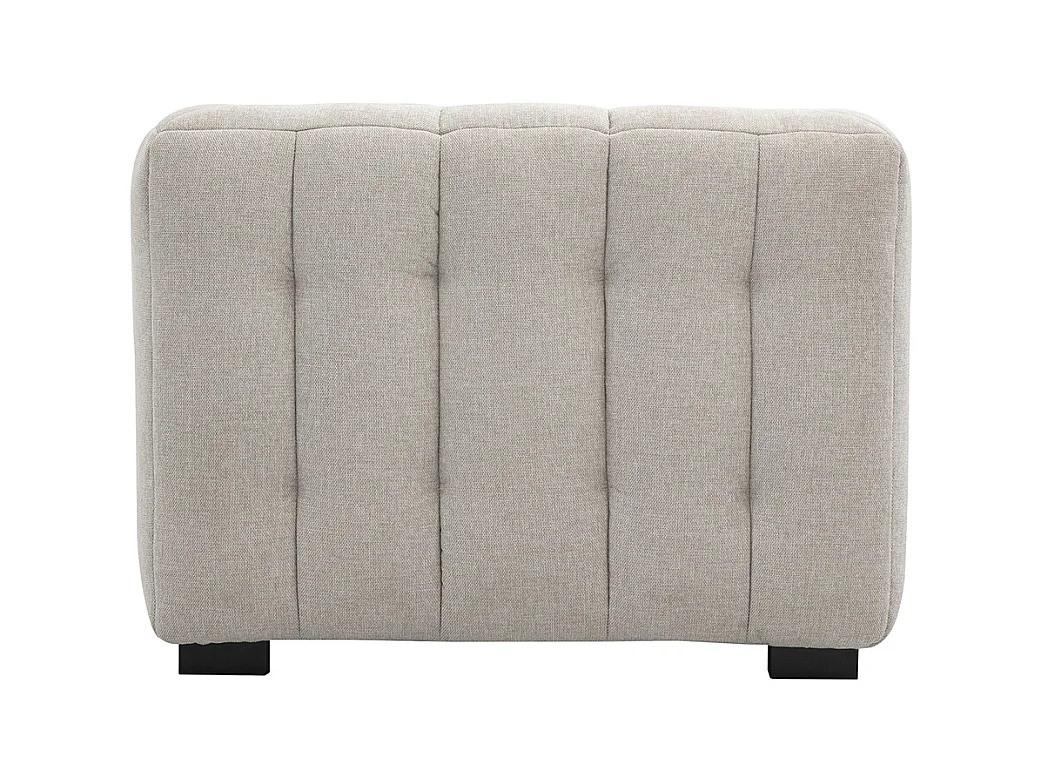 Fauteuil design en tissu effet velours texturé beige CORTO