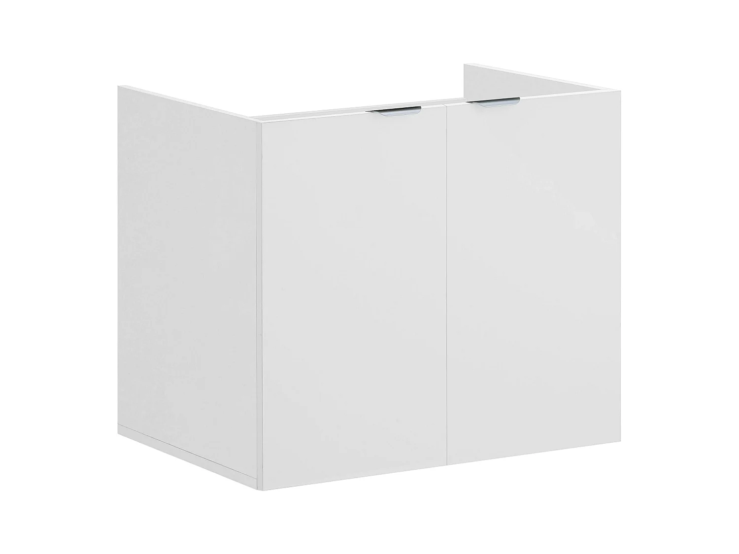 Atlas | Wandwastafelkast met 2 deuren in houtlook wit