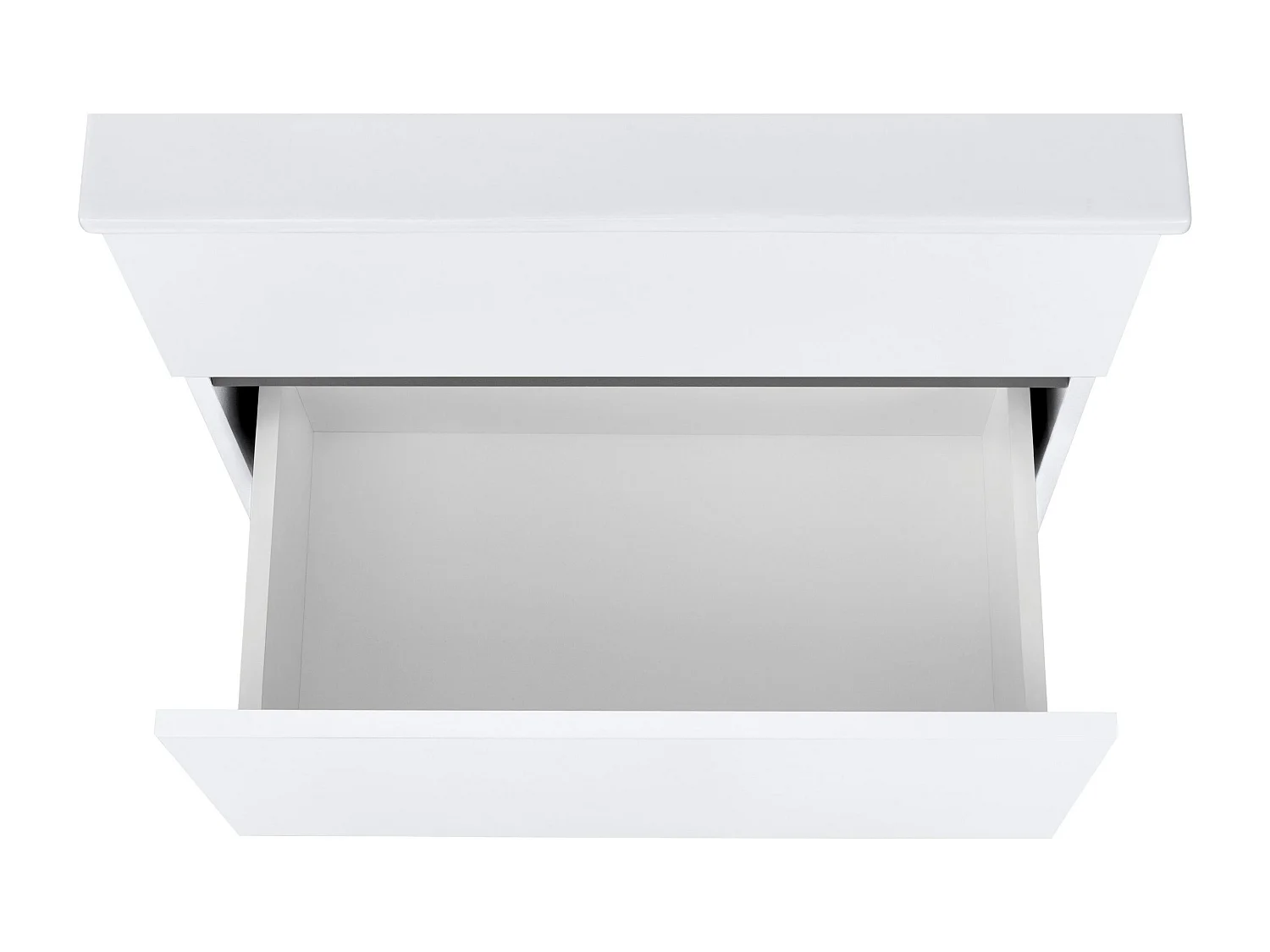 Wisla  | Meuble de salle de bain avec 1 rabat 1 tiroir aspect bois blanc