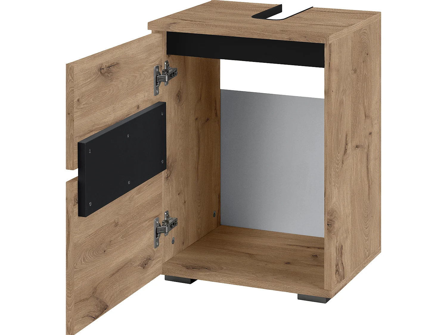Wisla  | Armoire évier avec 1 porte en aspect chêne