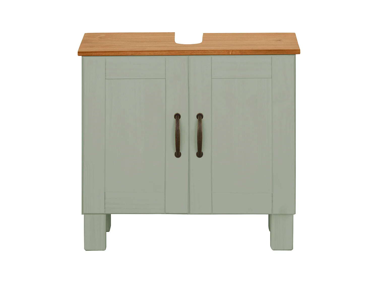 Alby | Mueble fregadero 60 cm con 2 puertas en verde