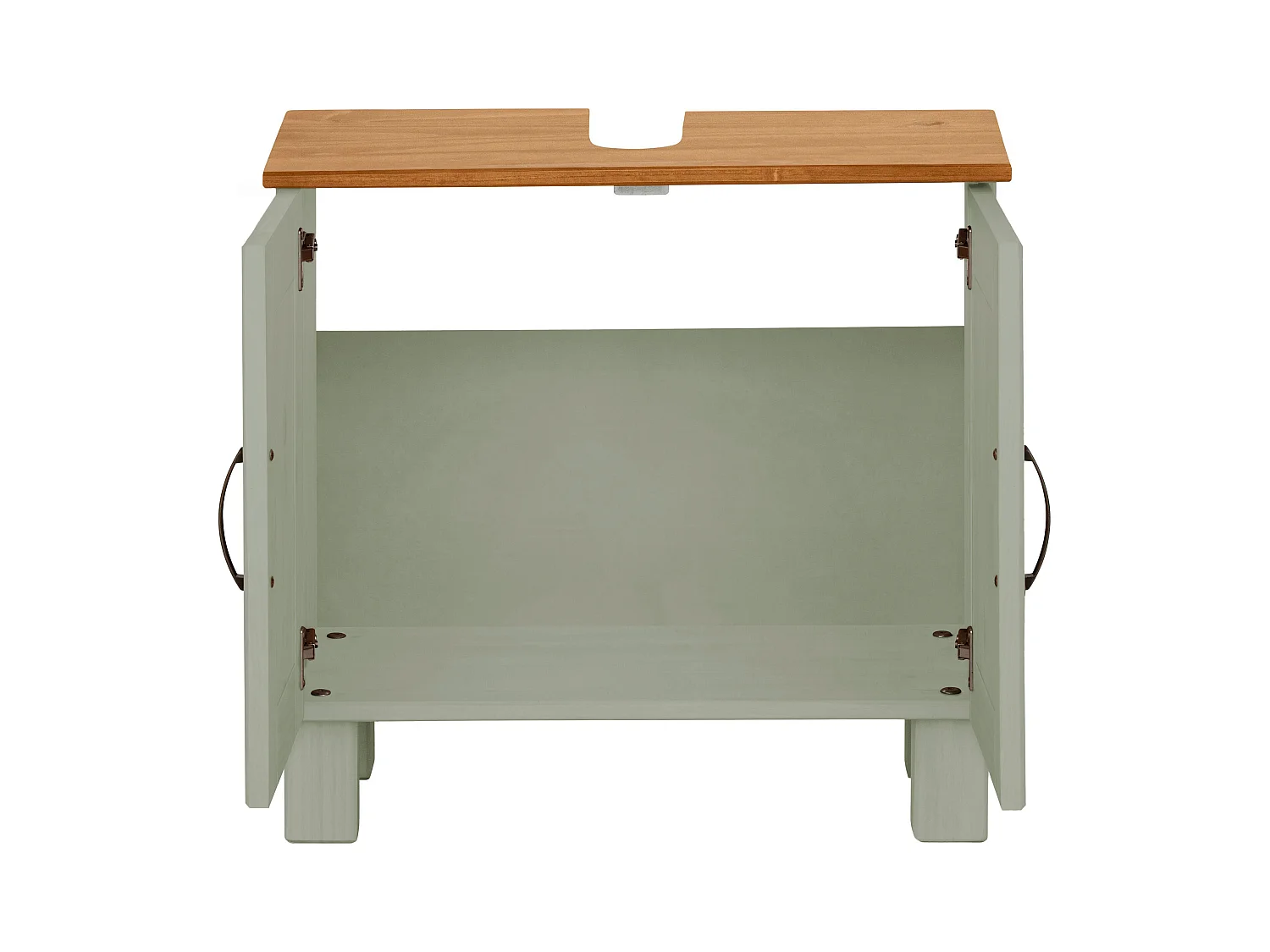 Alby | Mueble fregadero 60 cm con 2 puertas en verde