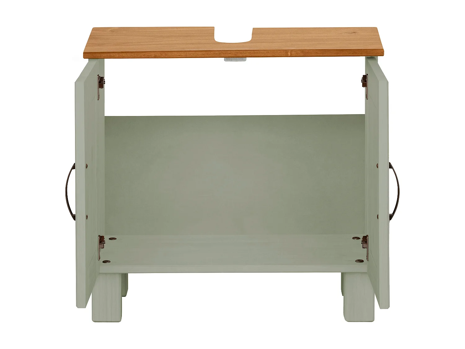 Alby | Spoelbak 60 cm met 2 deuren in het groen