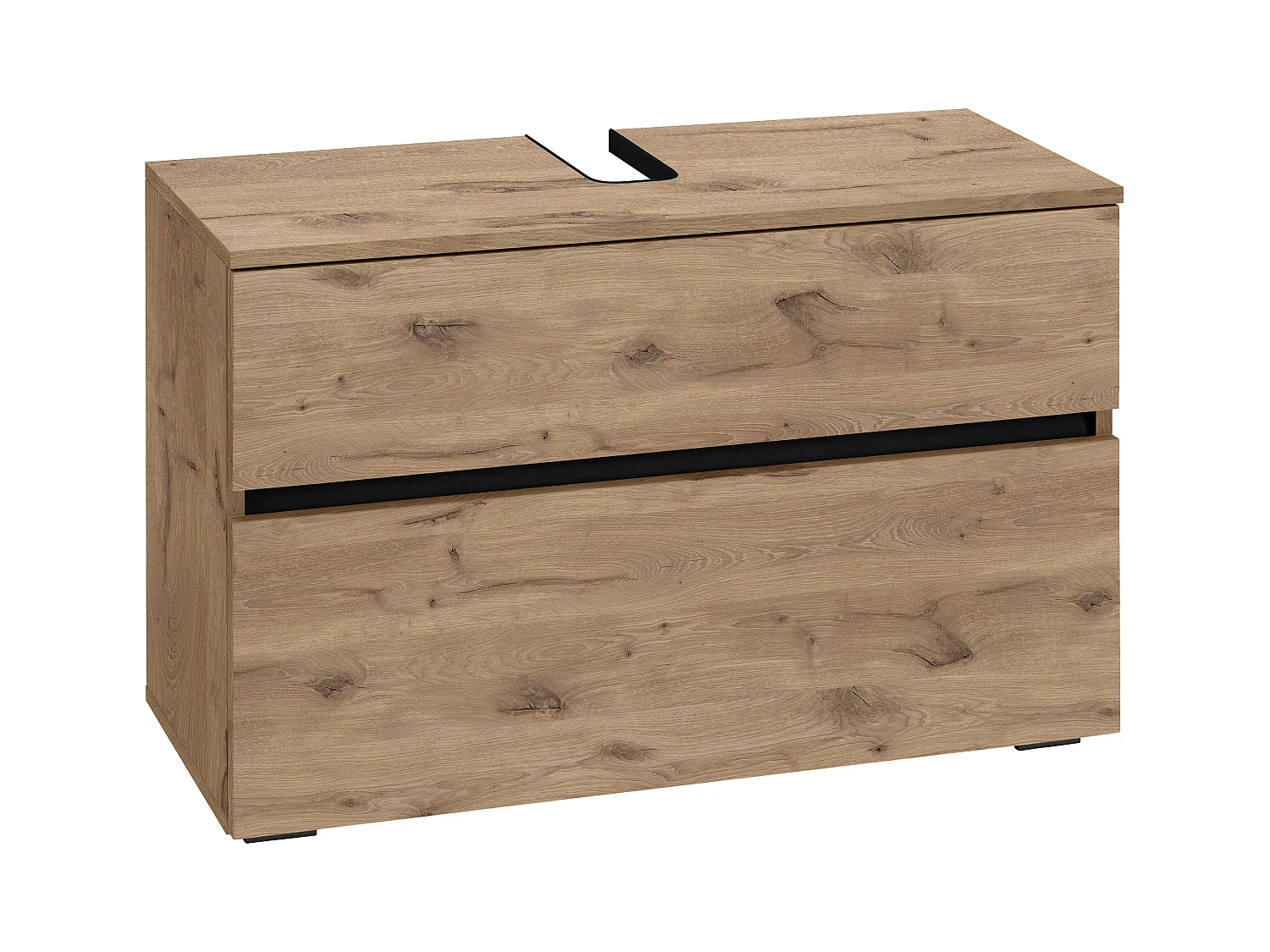 Wisla  | Mobile lavello con 1 anta a ribalta e 1 cassetto in rovere