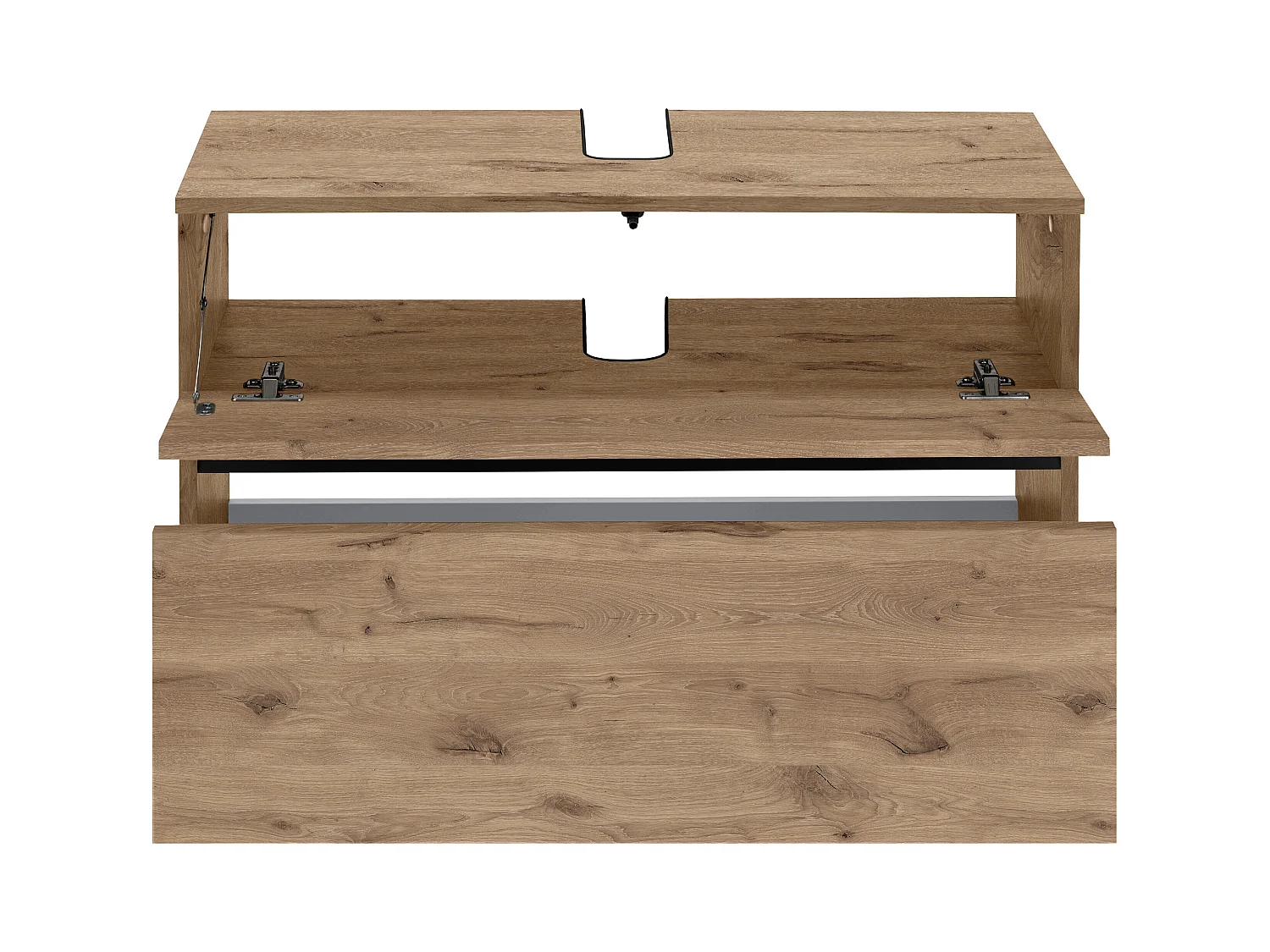 Wisla  | Mobile lavello con 1 anta a ribalta e 1 cassetto in rovere