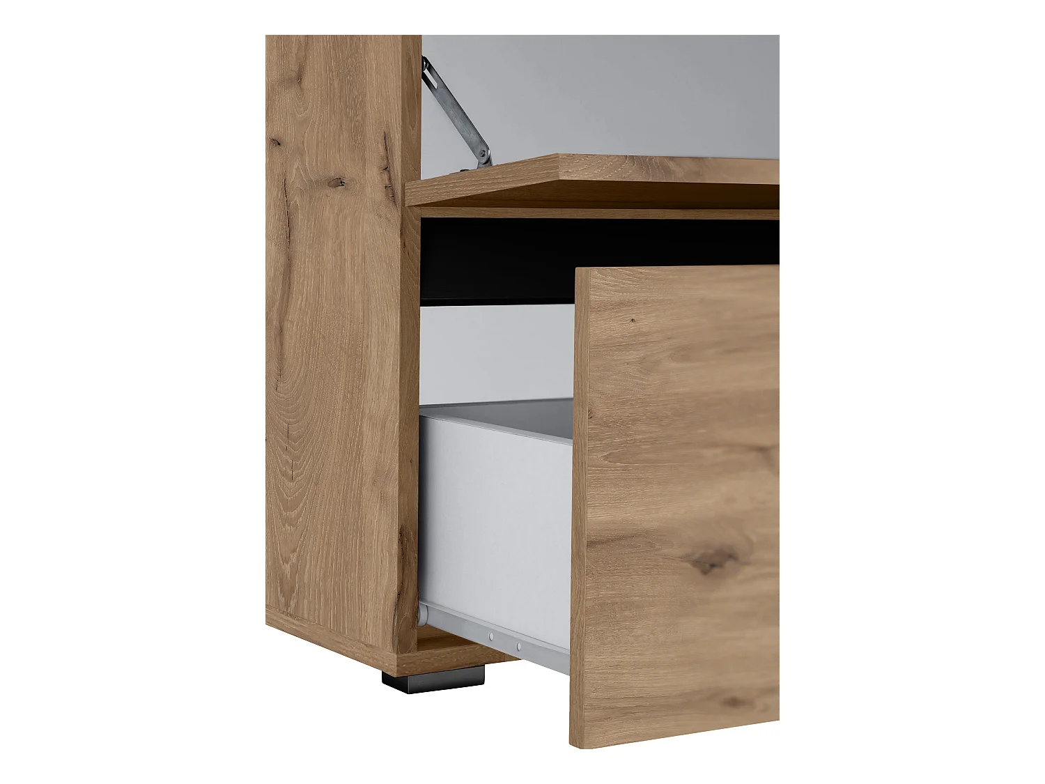 Wisla  | Mobile lavello con 1 anta a ribalta e 1 cassetto in rovere