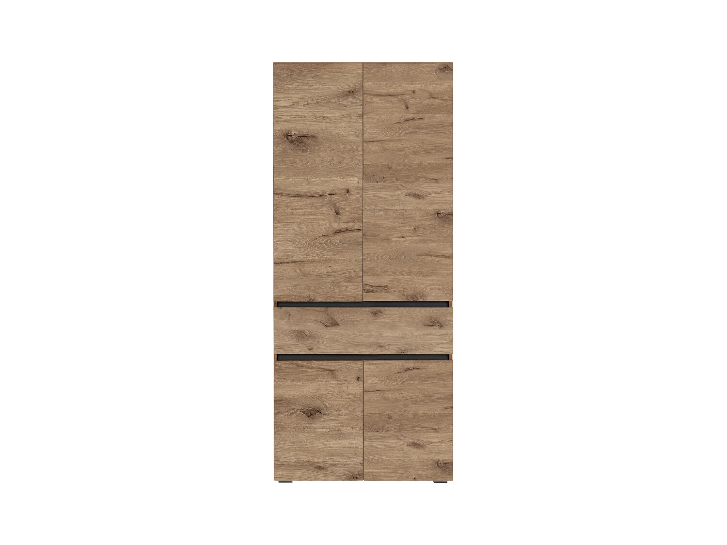 Wisla -Badkamerkast met 4 deuren en 1 lade in eiken look