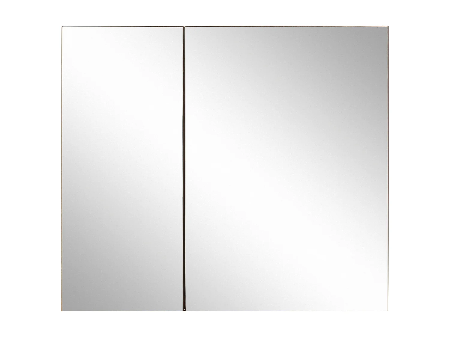 Wisla  | Meuble de toilette mural de salle de bain avec 2 portes en aspect chêne