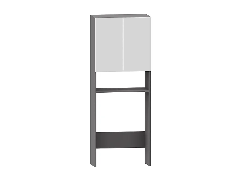 Wisla  | Mobile bagno con 2 ante 1 ripiano in bianco antracite