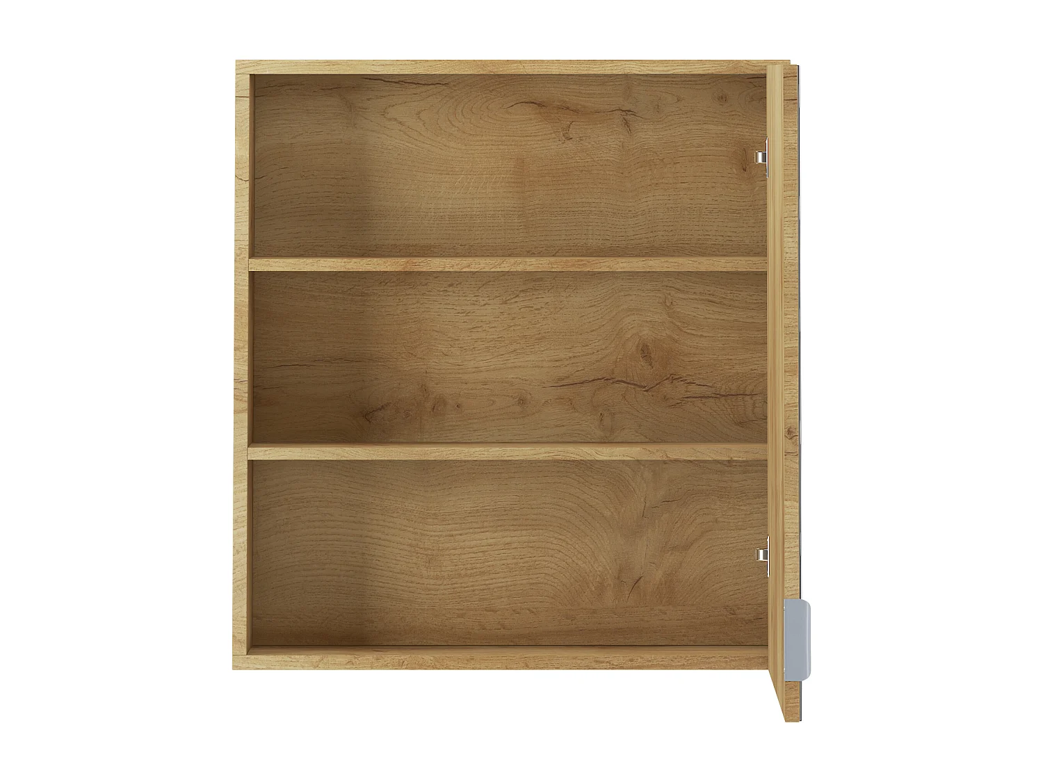 Atlas | Meuble de toilette mural de salle de bain avec 1 porte en aspect chêne