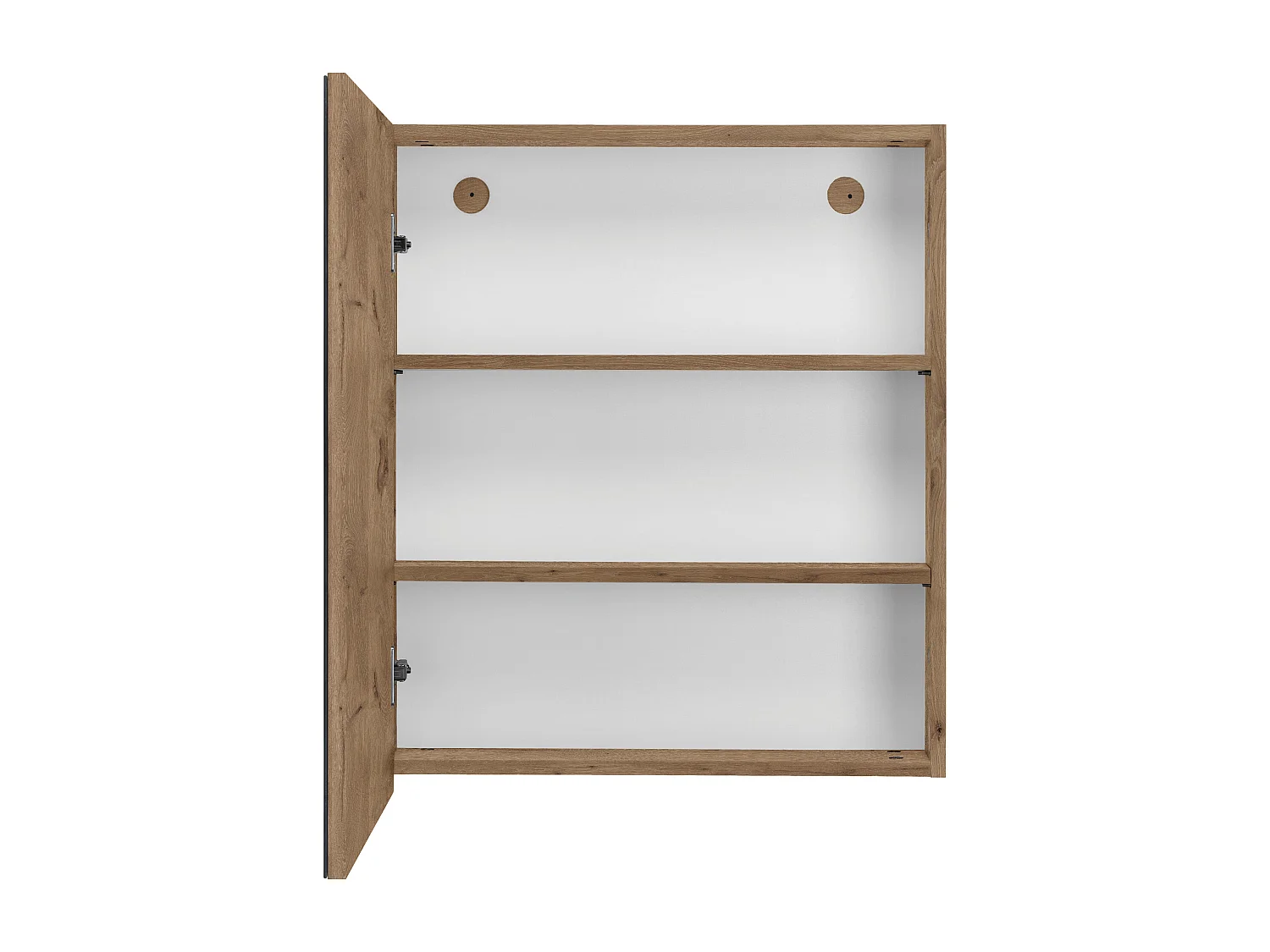 Wisla  | Armoire murale avec une porte miroir aspect bois