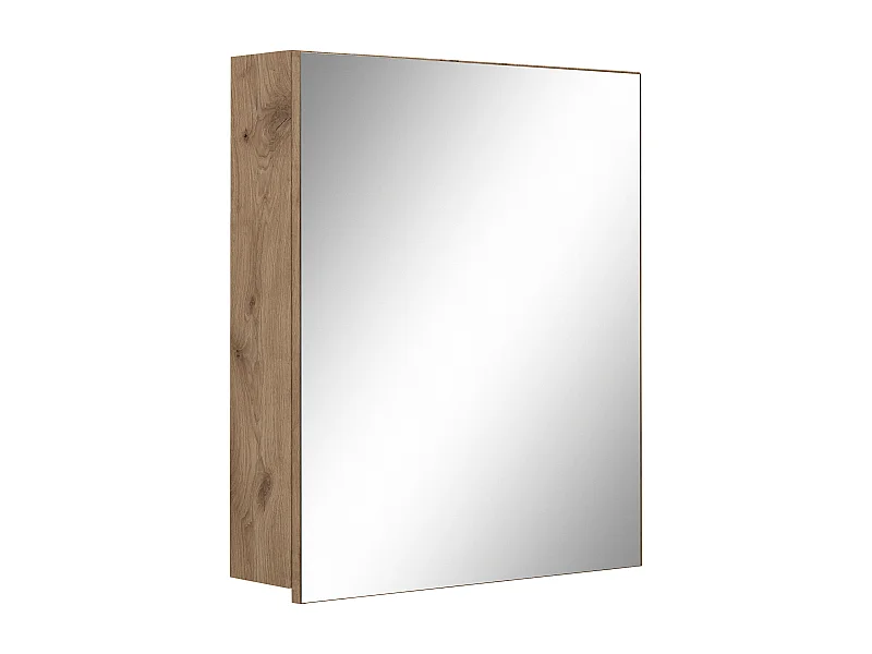 Wisla  | Armoire murale avec une porte miroir aspect bois