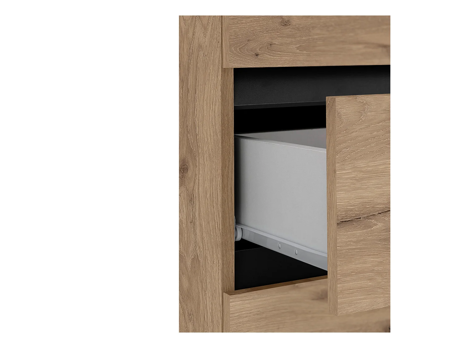 Wisla -Badkamerkast met 4 deuren en 1 lade in eiken look