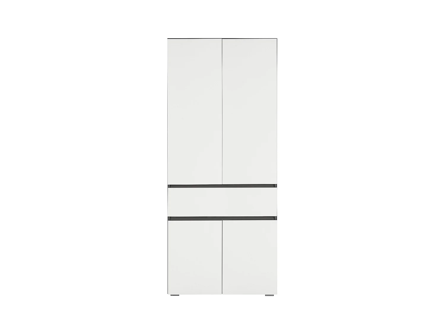 Wisla  | Mueble de baño con 4 puertas y 1 cajón en blanco antracita