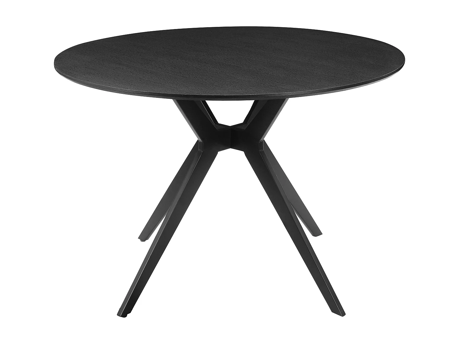 Philip-Eettafel 110 cm in houtlook zwart