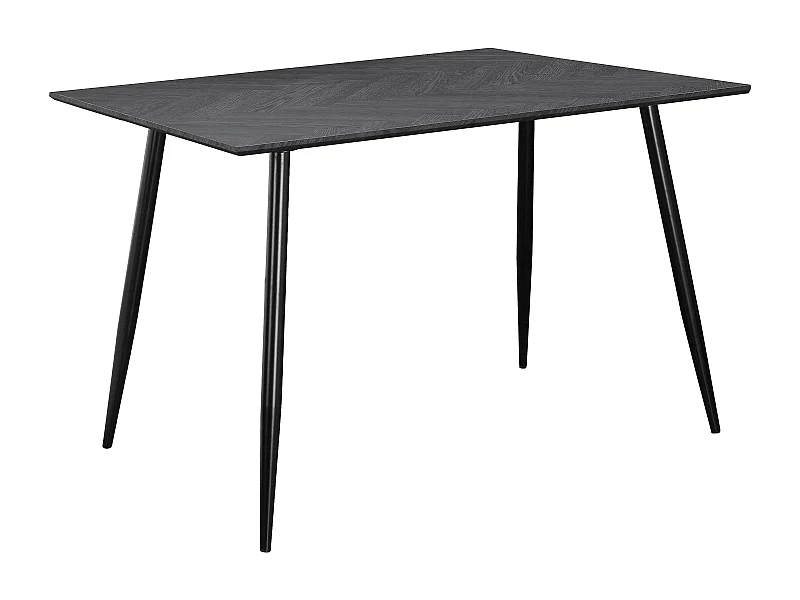 Monza | Table de salle à manger 120 Fishbone Chêne gris noir