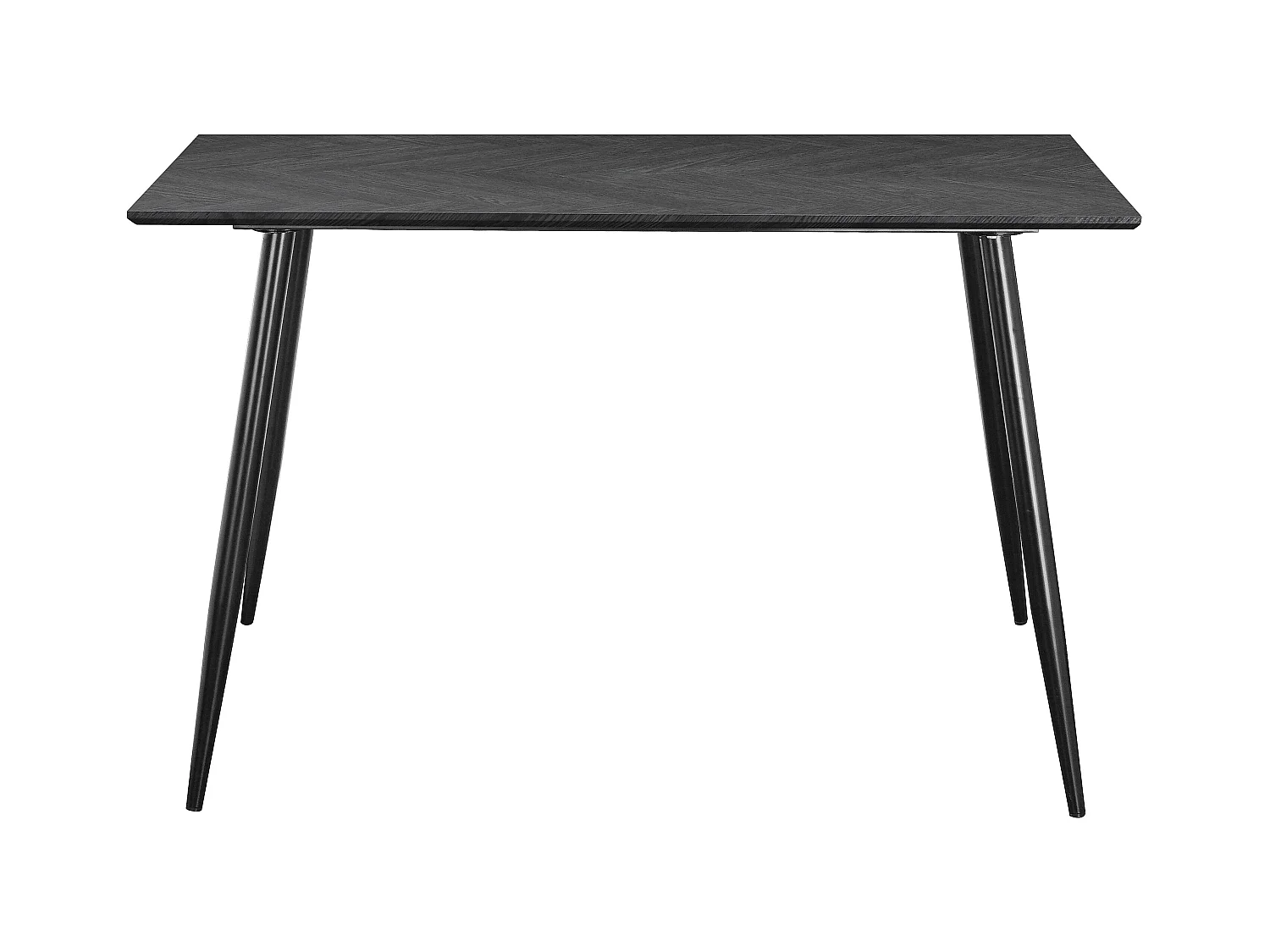 Monza | Table de salle à manger 120 Fishbone Chêne gris noir