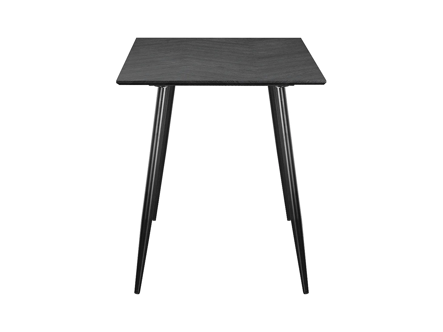 Monza | Table de salle à manger 120 Fishbone Chêne gris noir