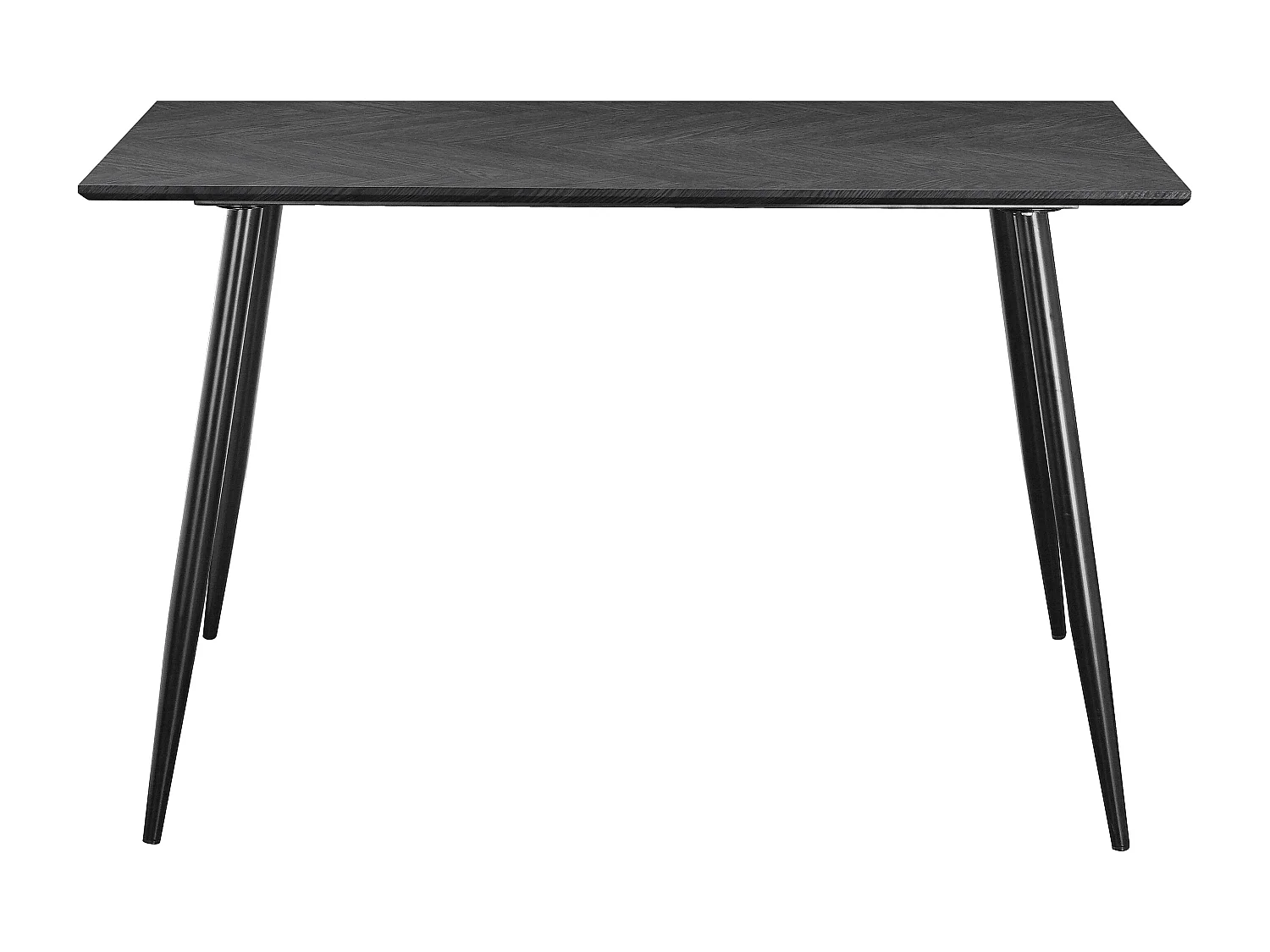 Monza | Table de salle à manger 120 Fishbone Chêne gris noir