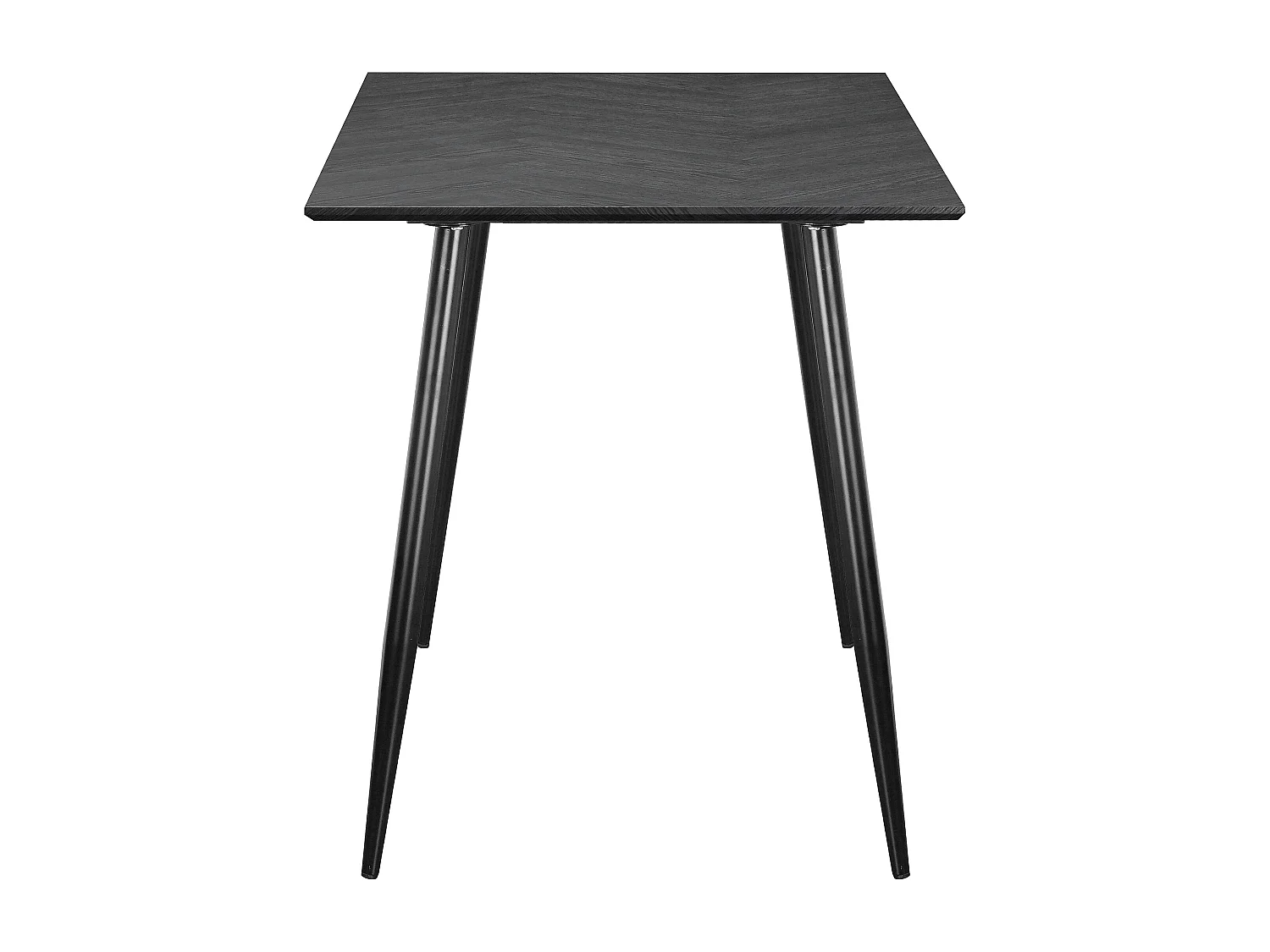 Monza | Table de salle à manger 120 Fishbone Chêne gris noir