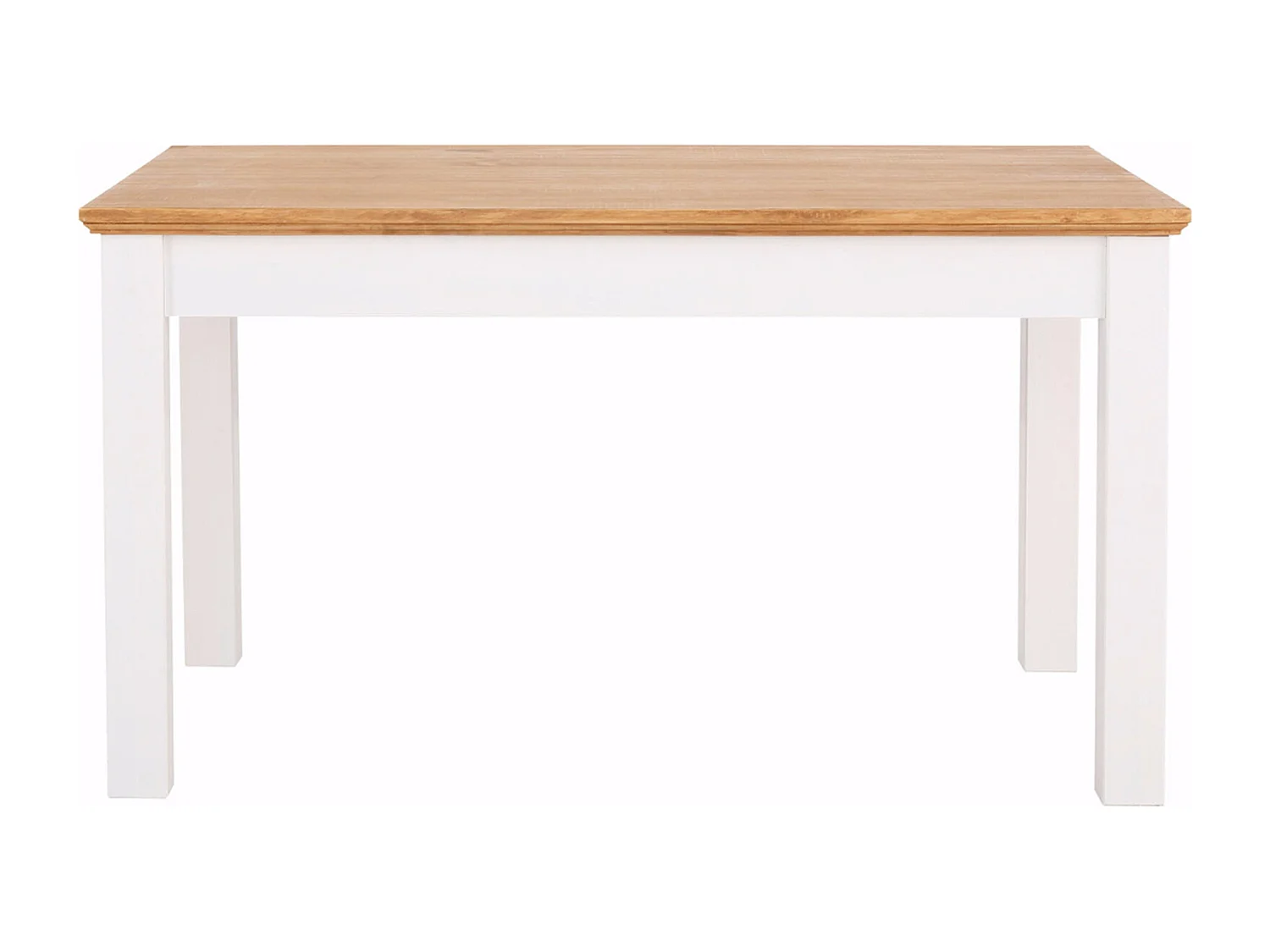 Selma | Table à manger 140 cm avec 1 tiroir en pin blanc