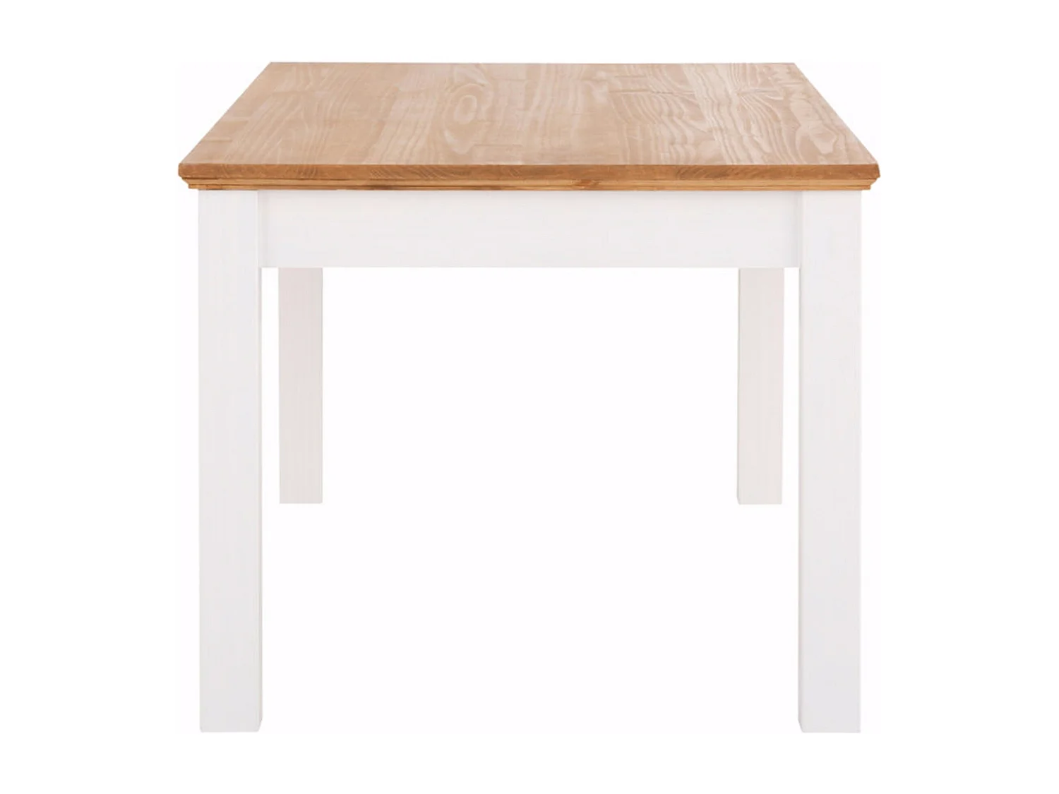 Selma | Table à manger 140 cm avec 1 tiroir en pin blanc