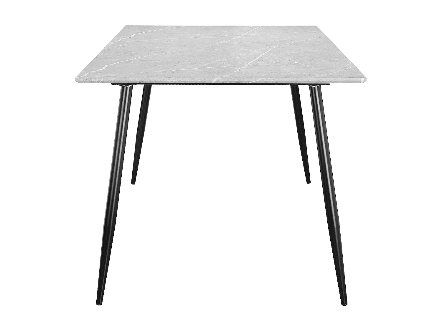 Monza | Table à manger 160 8 personnes aspect pierre / Noir