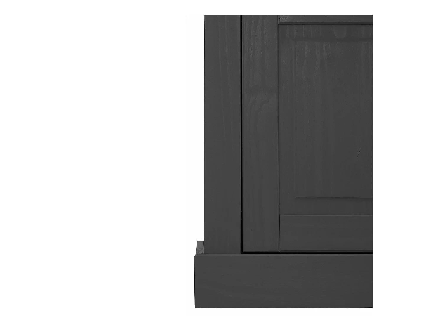 Selma | Buffet avec 4 portes et 4 tiroirs en pin anthracite