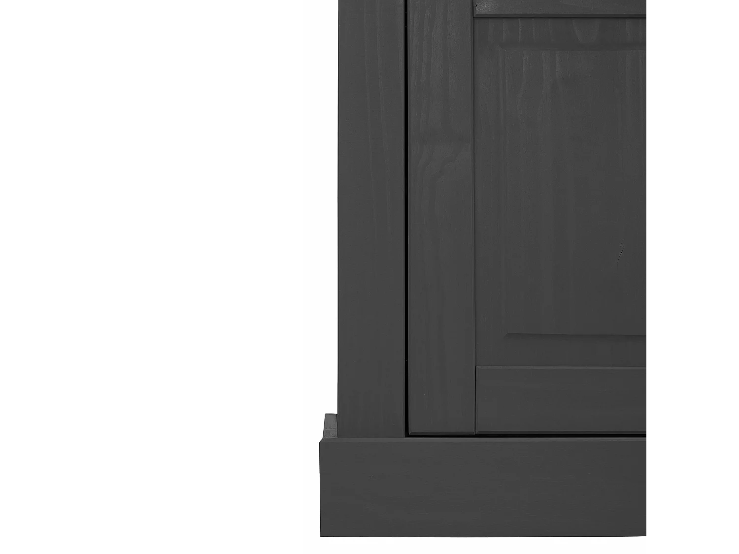 Selma | Buffet avec 4 portes et 4 tiroirs en pin anthracite