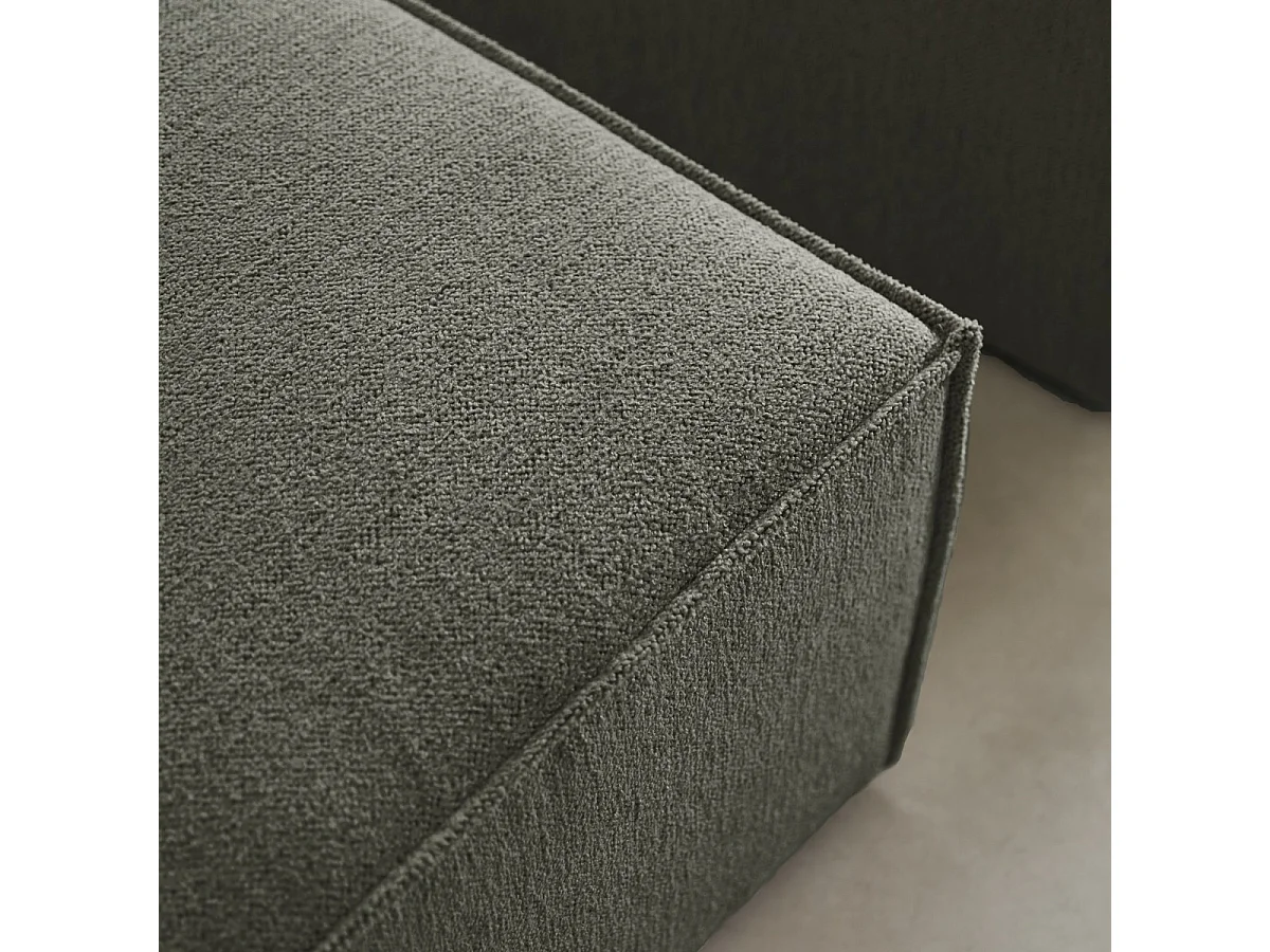 Modularer Einsitzer Dario in Mahagoni-Stoff