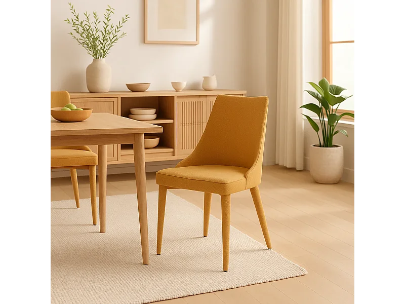 Isabel, Set di 2 Sedia in tessuto (46cm X 46cm H. 91cm)