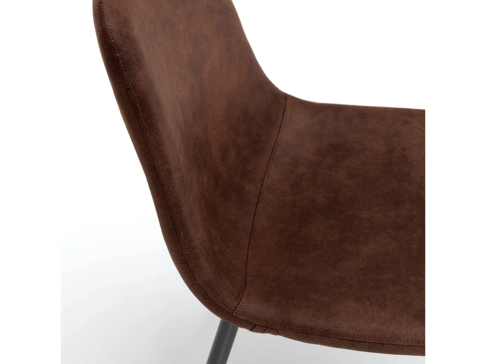 Aurelia, Set di 4 Sedia in similpelle (44cm X 50cm H. 84cm)| Duzzle