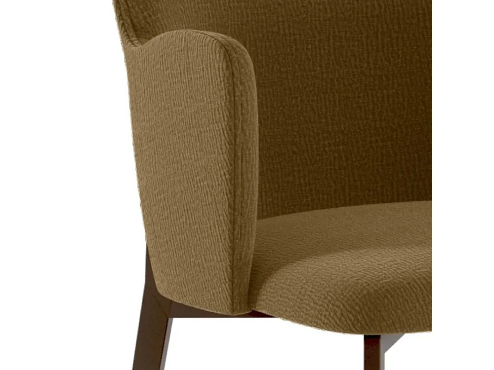 Hug, Set di 4 Sedia in tessuto easy-clean con gambe in metallo verniciato (53.5cm X 62.5cm H. 80cm)| Duzzle