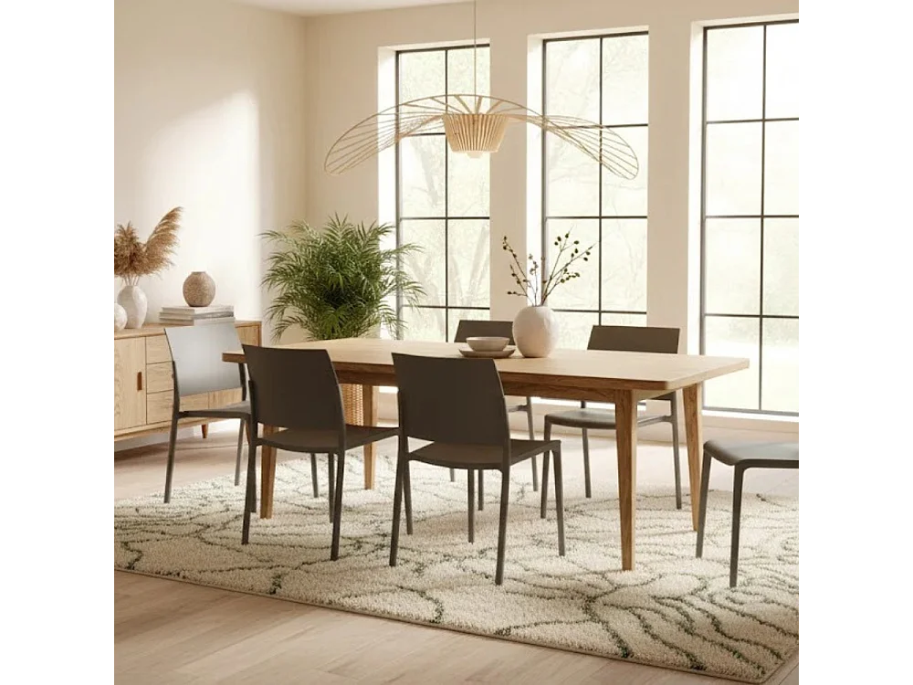 Aurora, Set di 4 Sedia in polipropilene (55cm X 52.5cm H. 81cm)